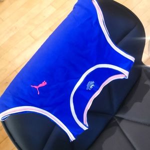 Camisole Puma Size Medium bleu et orange néon